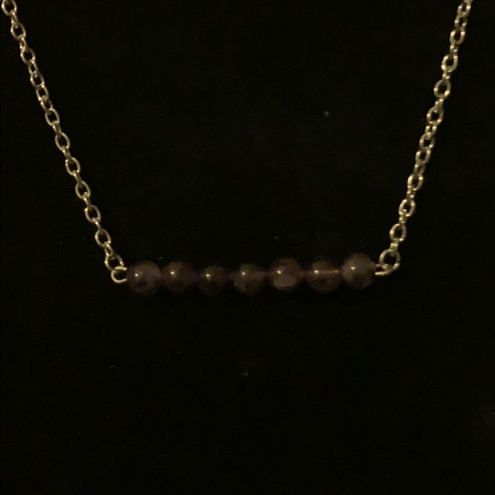Amethyst minimalist necklace NWOT